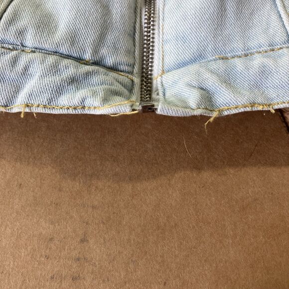 Boohoo Man Light Wash Denim Jacket with Graffiti Lining, Small Coat,‎ Full Zip - Picture 10 of 16